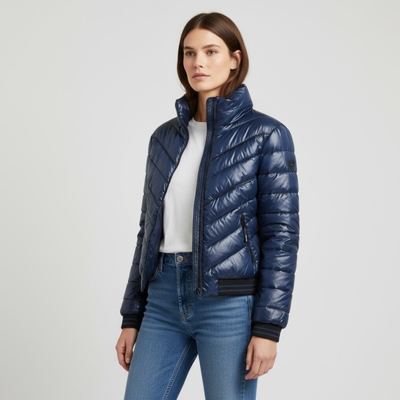 Guess Quilted Puffer Jacket - Picture 2 of 8
